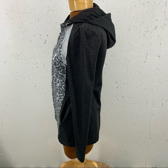 Anthropologie Pure + Good Size XS Gray Zip Up Hoodie Sweatshirt Jacket - Picture 4 of 11